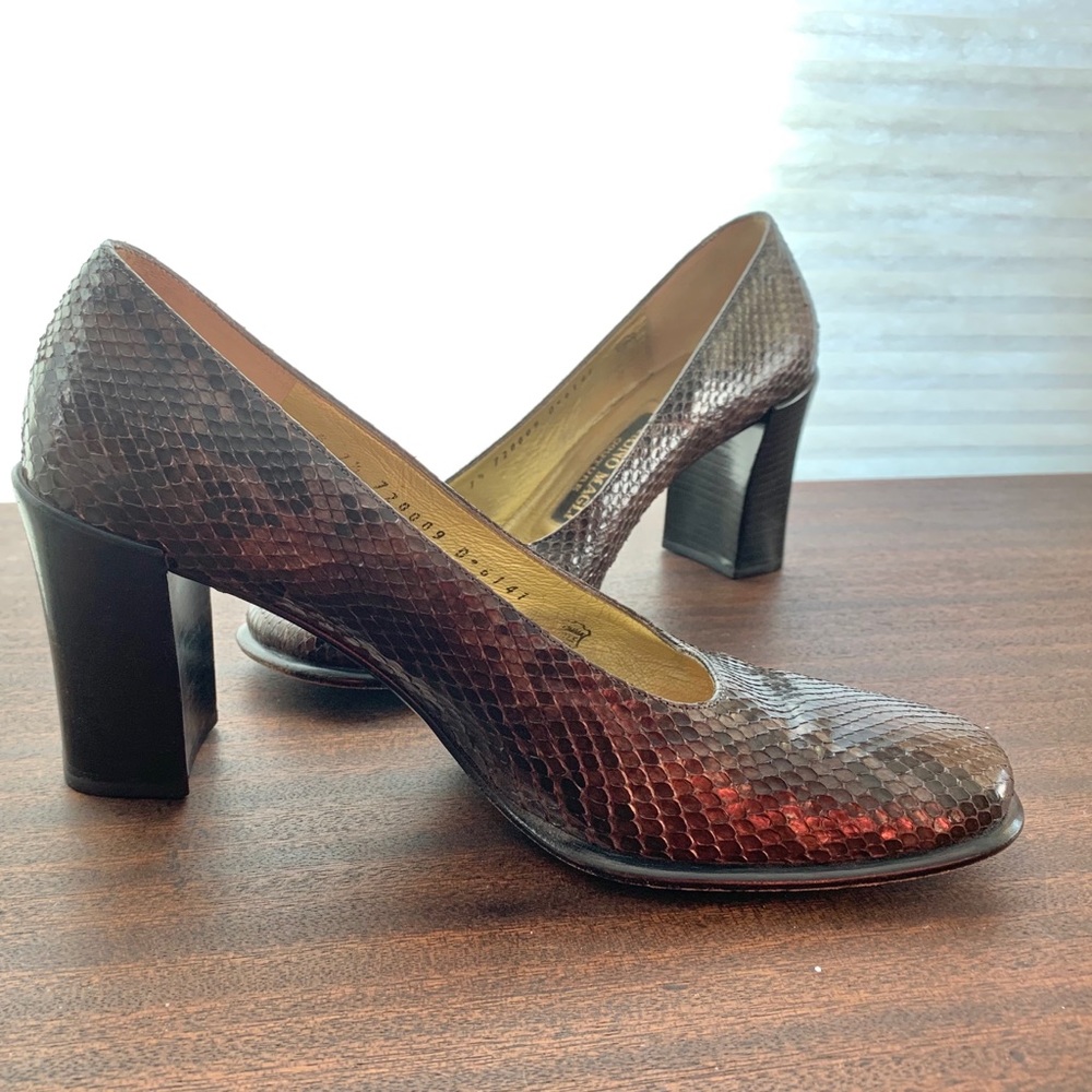 Bruno Magli Python heels